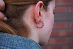 Scarlet Micro Cam Mini Hoops