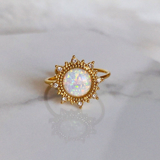 Opal Sun Ring