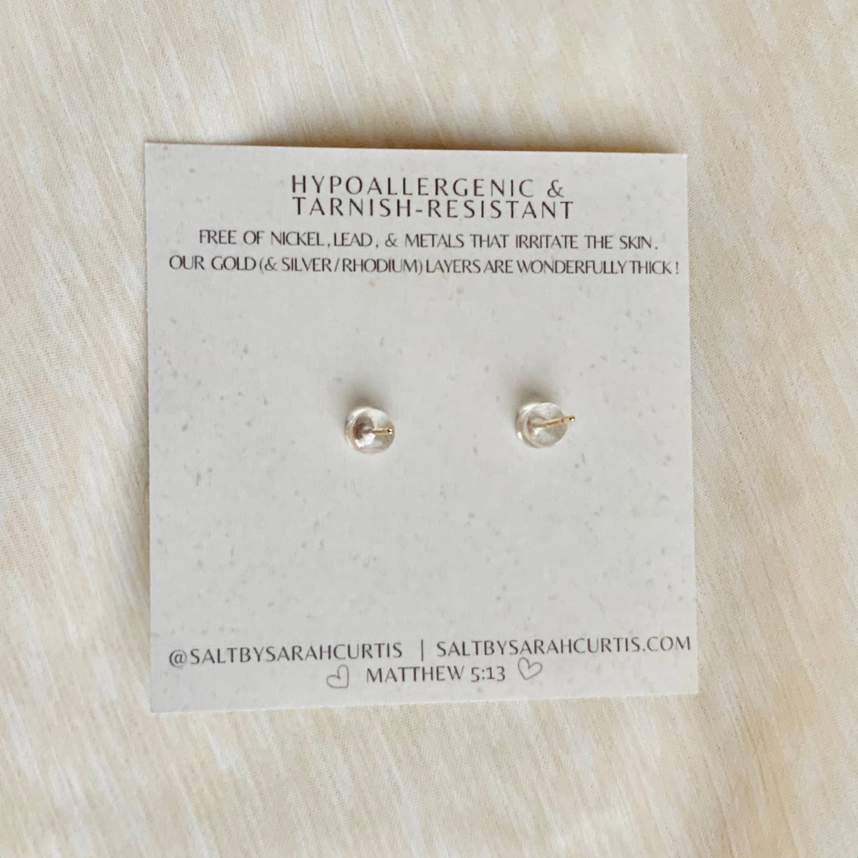 Gold Star & Moon Studs