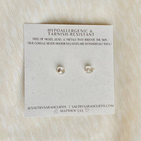 Gold Star & Moon Studs