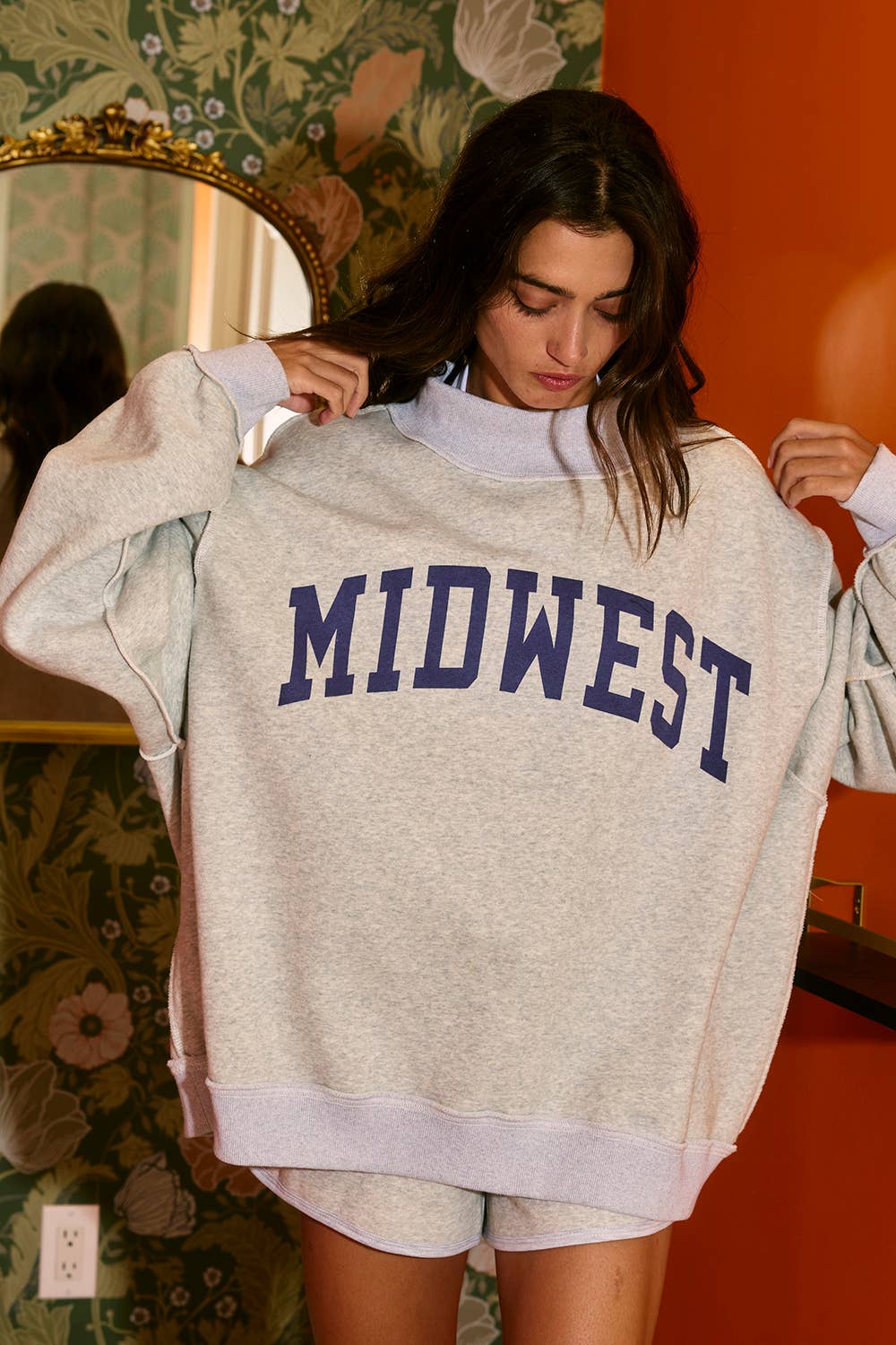 ''MIDWEST BABE' Reversible Sweatshirt