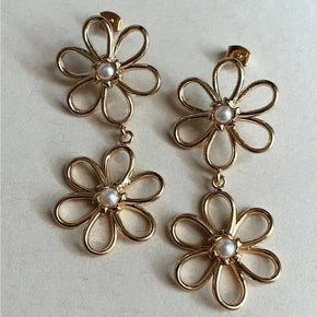 Flower Drop Earrings