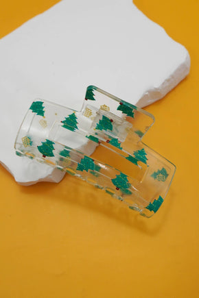 Christmas Tree Hair Claw Clip