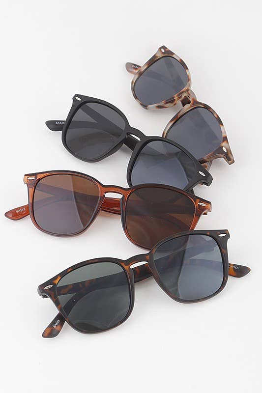Multi Tinted Square Sunglasses