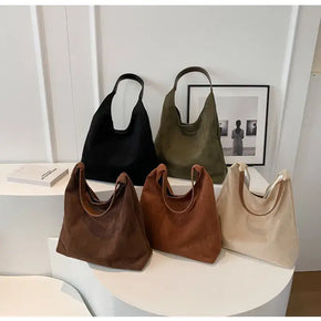 Vegan Suede Shoulder Bags