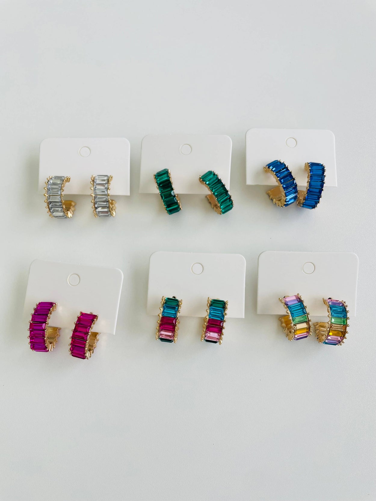 Crystal Hoop Earring