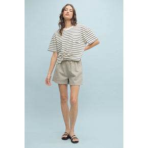 Off White Shorts With Drawstring