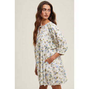 Floral Babydoll Mini Dress