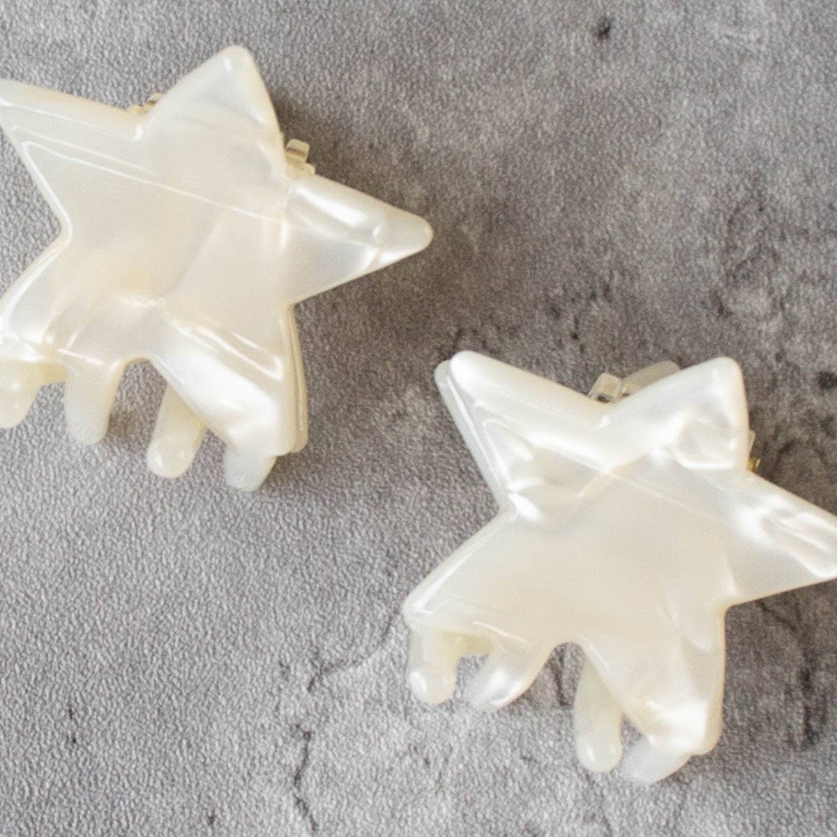 Pearl Stars Hair Clips