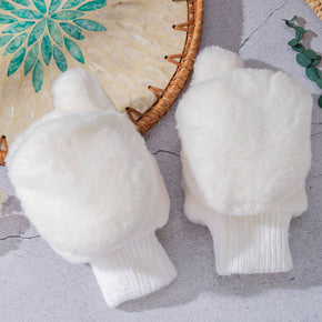 Ivory Snow Cozy Mittens