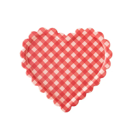 Checkered Heart Shaped Tray