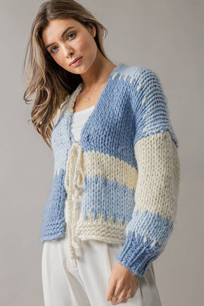 Blue Piece by Piece Cardigan