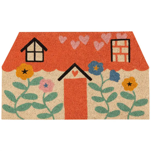 In This Together Shaped Coir Doormat