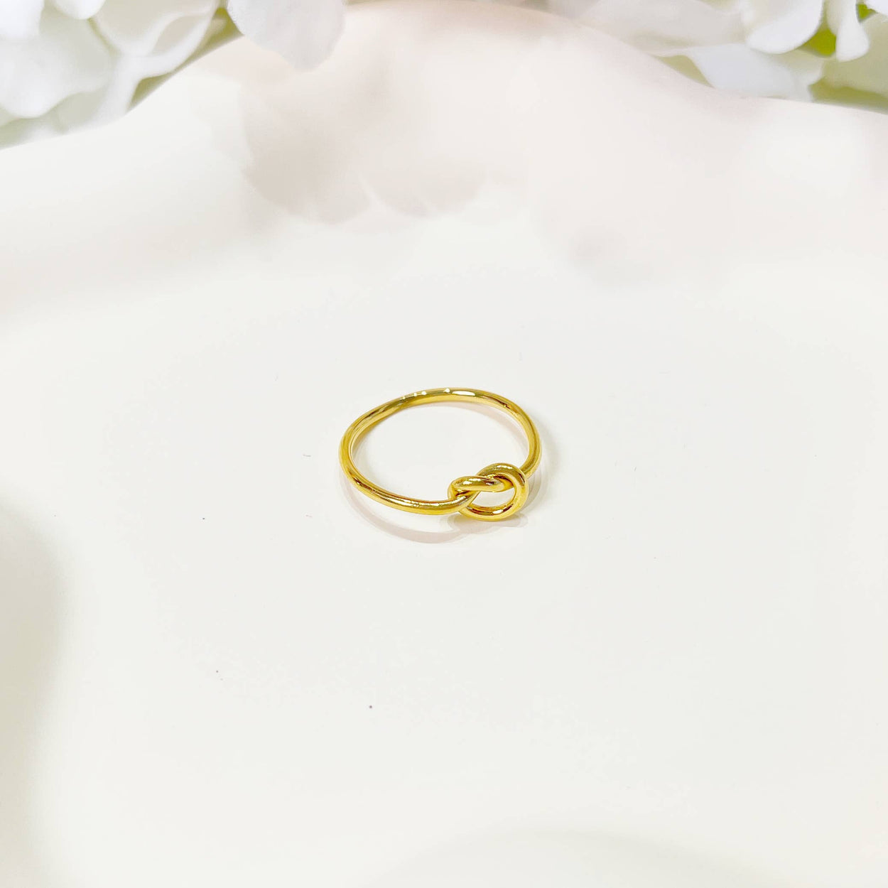 Gold Dainty Knot Ring