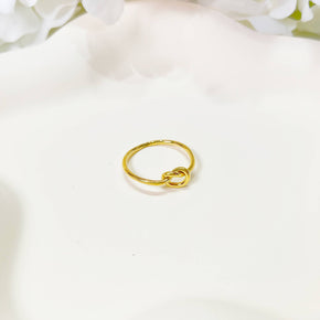 Gold Dainty Knot Ring
