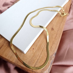 20" Luxe Gold Herringbone Chain