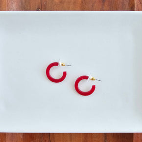 Scarlet Micro Cam Mini Hoops