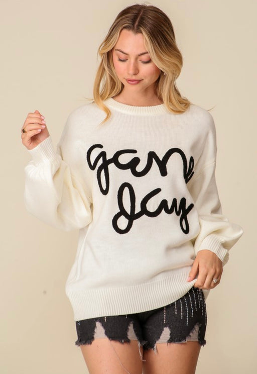 Black Gameday Sweater