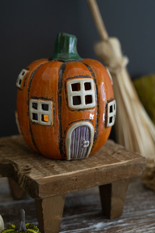 Ceramic Pumpkin House
