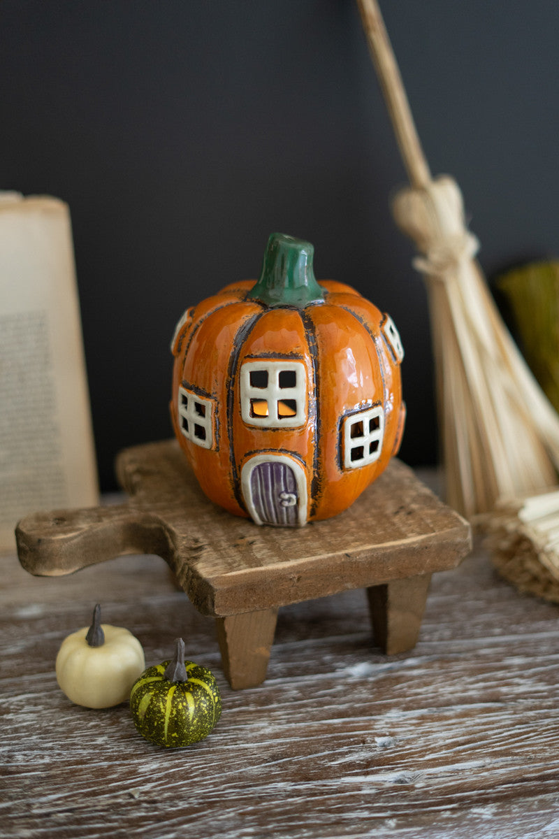 Ceramic Pumpkin House