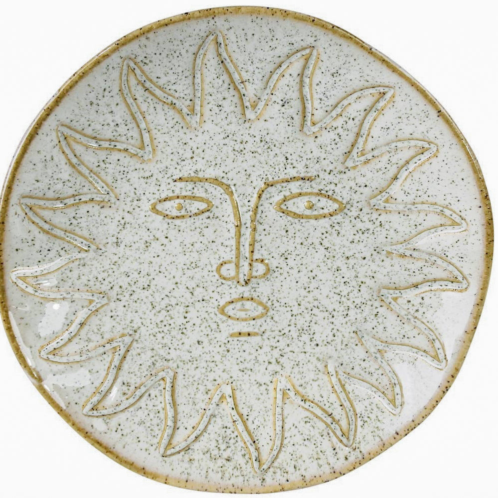 Ceramic Zuni Sun Face Tray