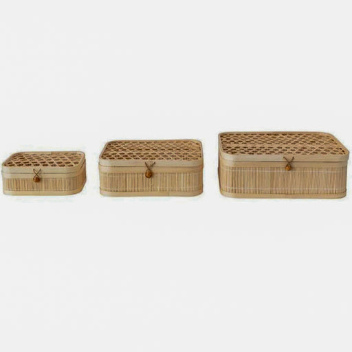 Hand Woven Bamboo Box