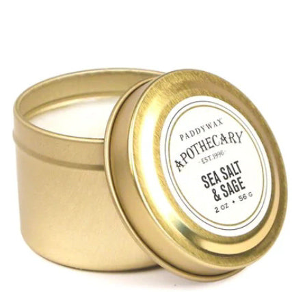 Apothecary Tin Sea Salt & Sage Candle
