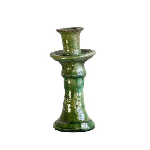 Green Tamegroute Taper Candle Holder