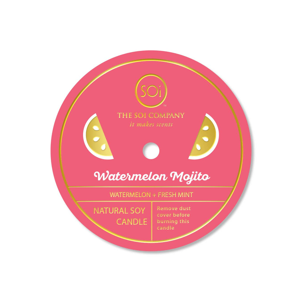 Watermelon Mojito Green Watermelon Confetti Candle