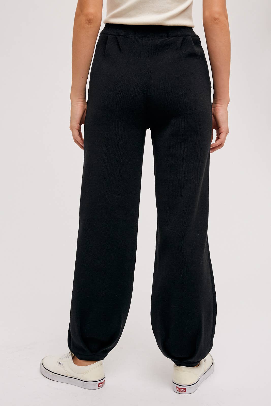 Black Baggy Sweater Pants