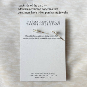 Teal Emerald On My Way! Gem Hoop