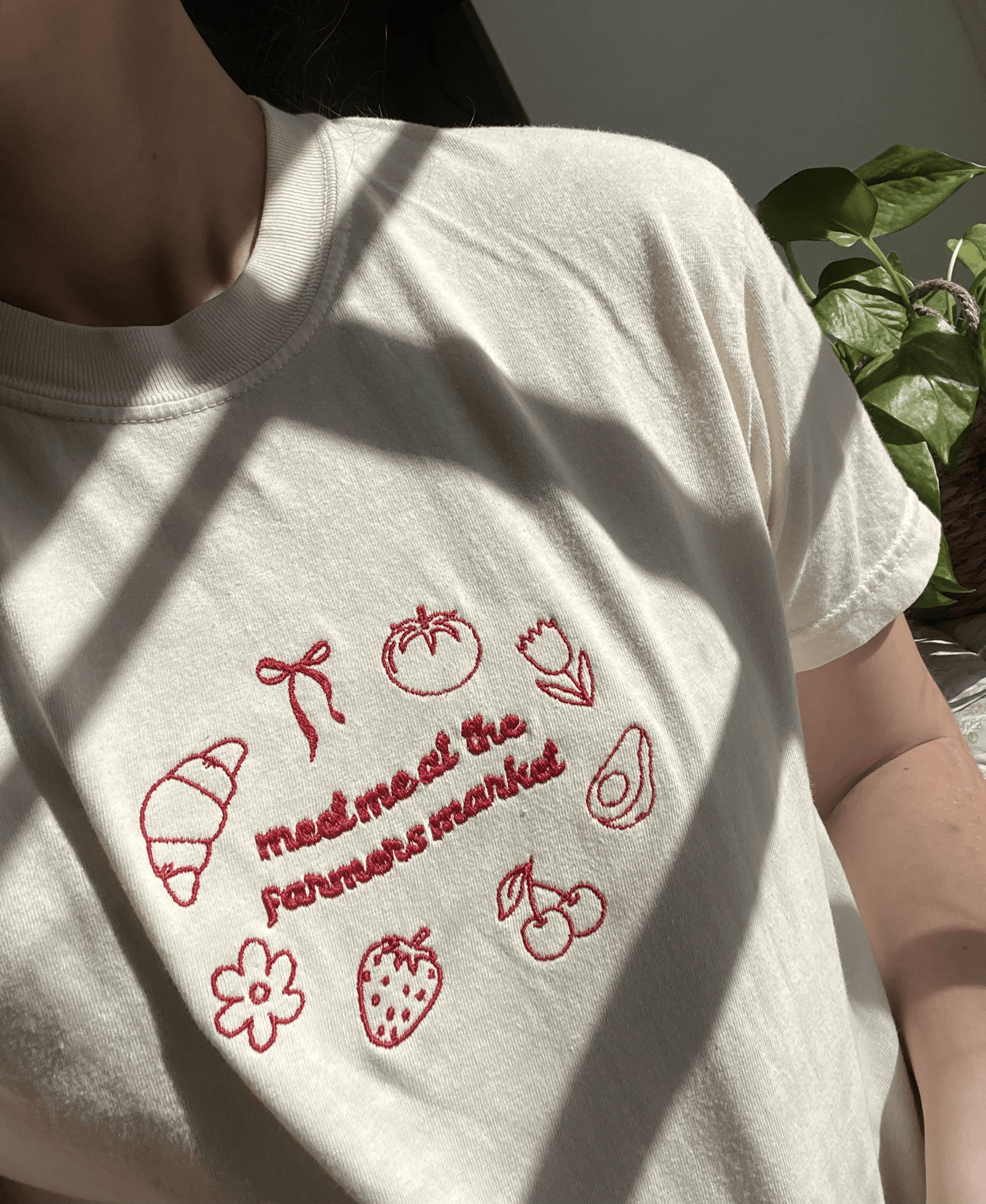 Farmer Market Embroidered Tee