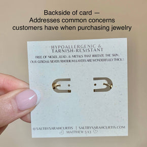 Gold Wavy Hoop Earrings