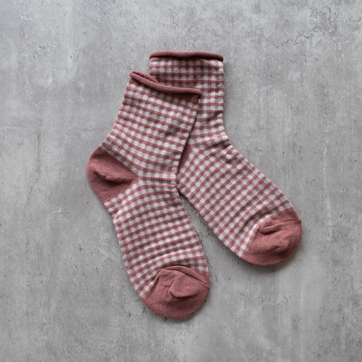 Oatmeal & Black Picnic Mid Crew Socks