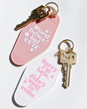 Worst Driver But Cute Motel Keychain