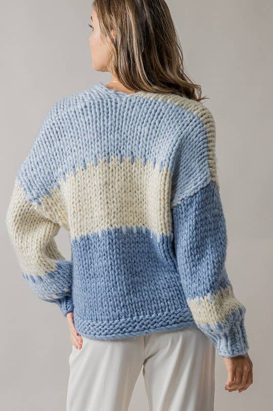 Blue Piece by Piece Cardigan