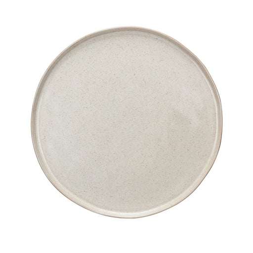 Cream Stoneware Plate