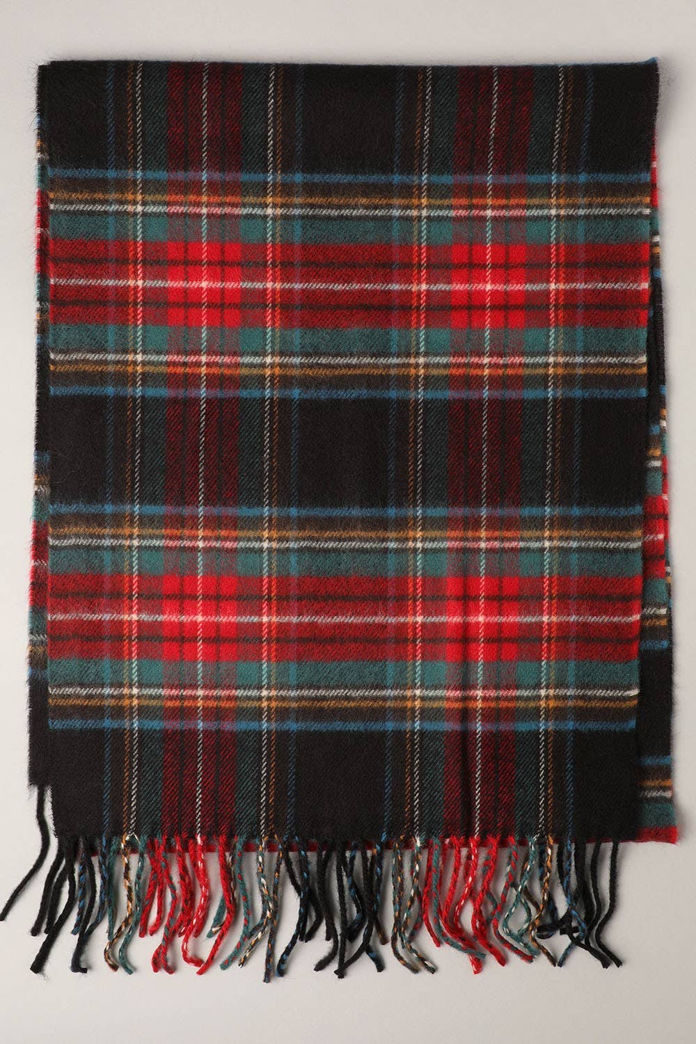 Ivory Softer Than Cashmere Tartan Plaid Muffler Scarf