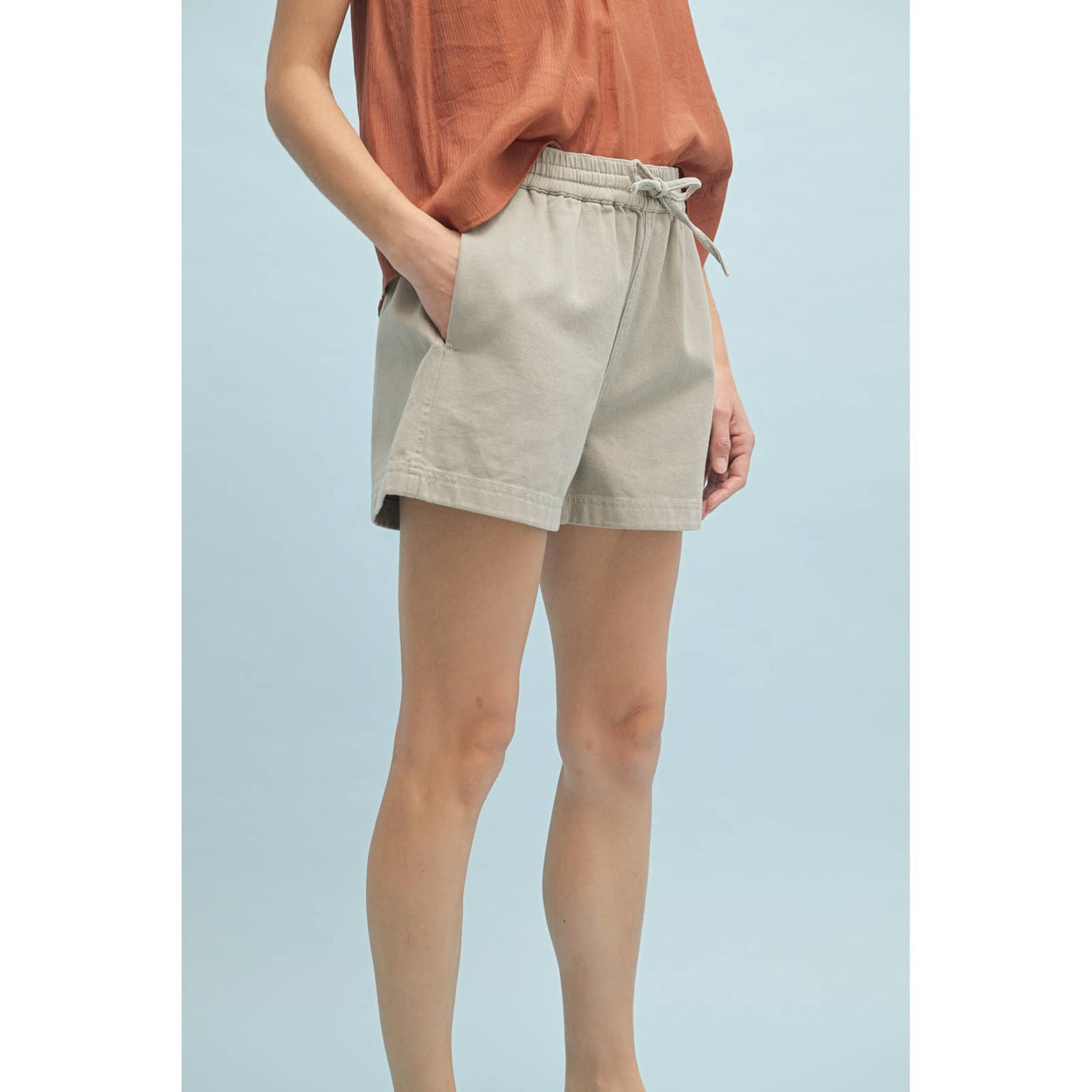 Off White Shorts With Drawstring