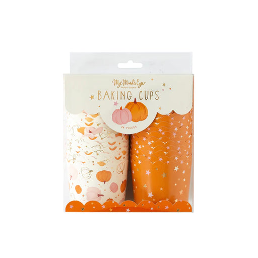Foiled Scatter Pumpkins & Stars Food Cups