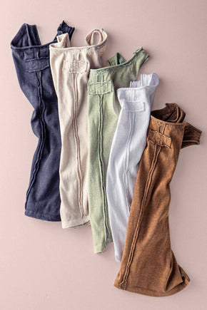 Oatmeal Sleeveless Tank Top