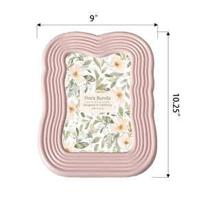 Peach Curves Ceramic Frame