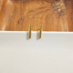 Gold Luxe Bar Studs