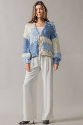 Blue Piece by Piece Cardigan