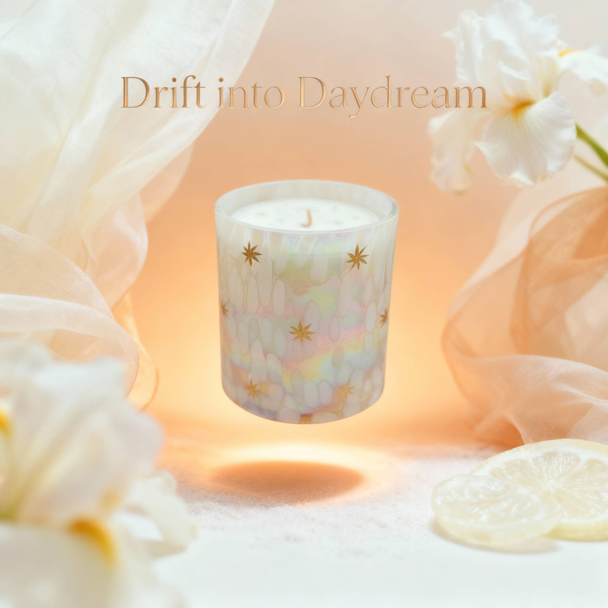 Daydream Iridescent Stars Candle 14oz
