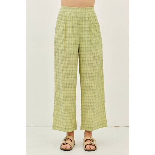 Sage Pleated Wide Leg Ankle Pants