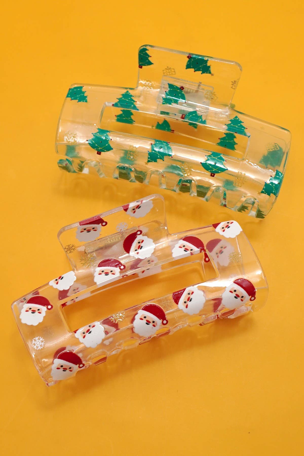 Christmas Tree Hair Claw Clip