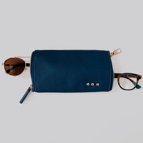 Brown 2-in-1 Glasses Case Holder