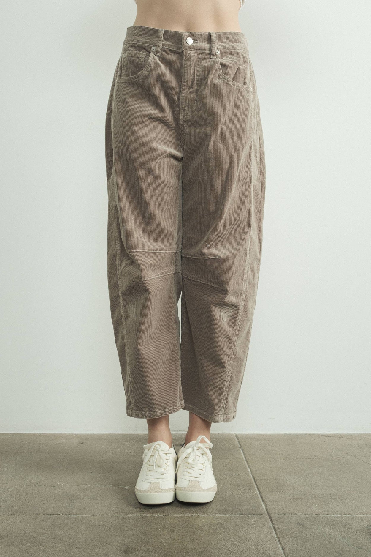 Mink Corduroy Slouchy Relax Fit Pants