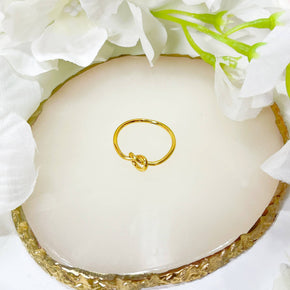 Gold Dainty Knot Ring